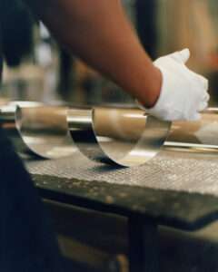 Studio Elémentaires crafting process, close-up of tools and materials