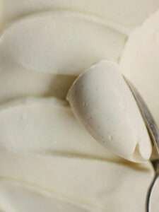 Texture of icecream crafted by Greek pastry chef Nikolas Koulepis