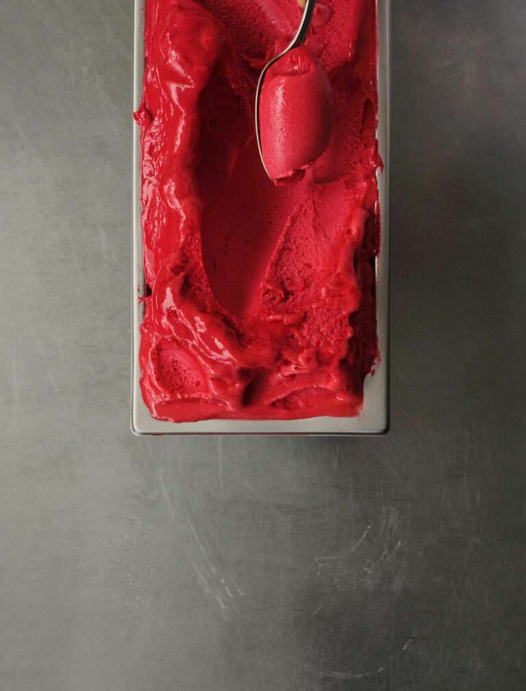 Colorful icecream crafted by Greek pastry chef Nikolas Koulepis