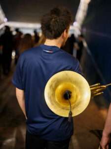 Behind-the-scenes preparation of Thomas Roussel's orchestra at PSG stadium